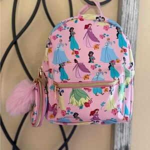 Pink Disney Princess Kids Backpack 3 pc set